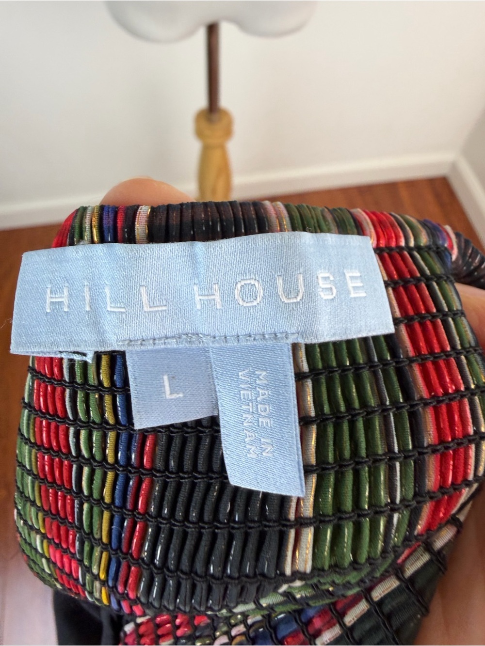 Hill House Matilda Mini Dress in Tartan Plaid Size L - Picture 9 of 10